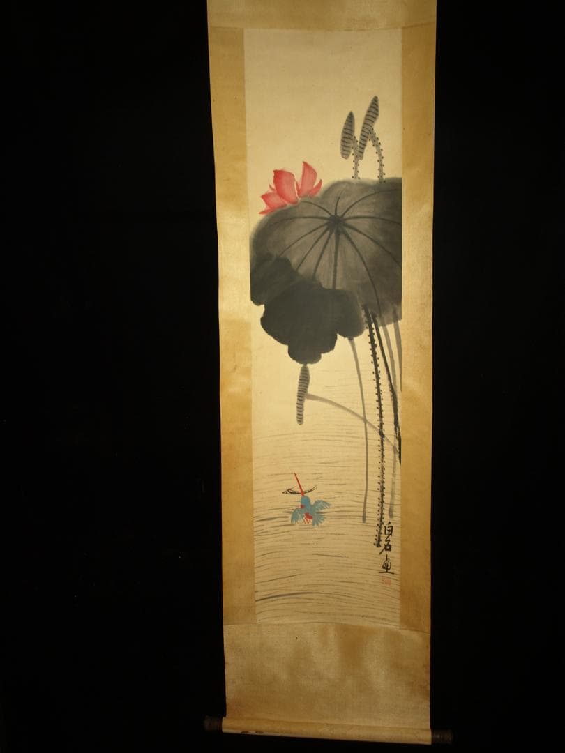 中国明時代の掛軸　作 激安骨董品　肉筆保証　博物館保管品 BD165A10-3