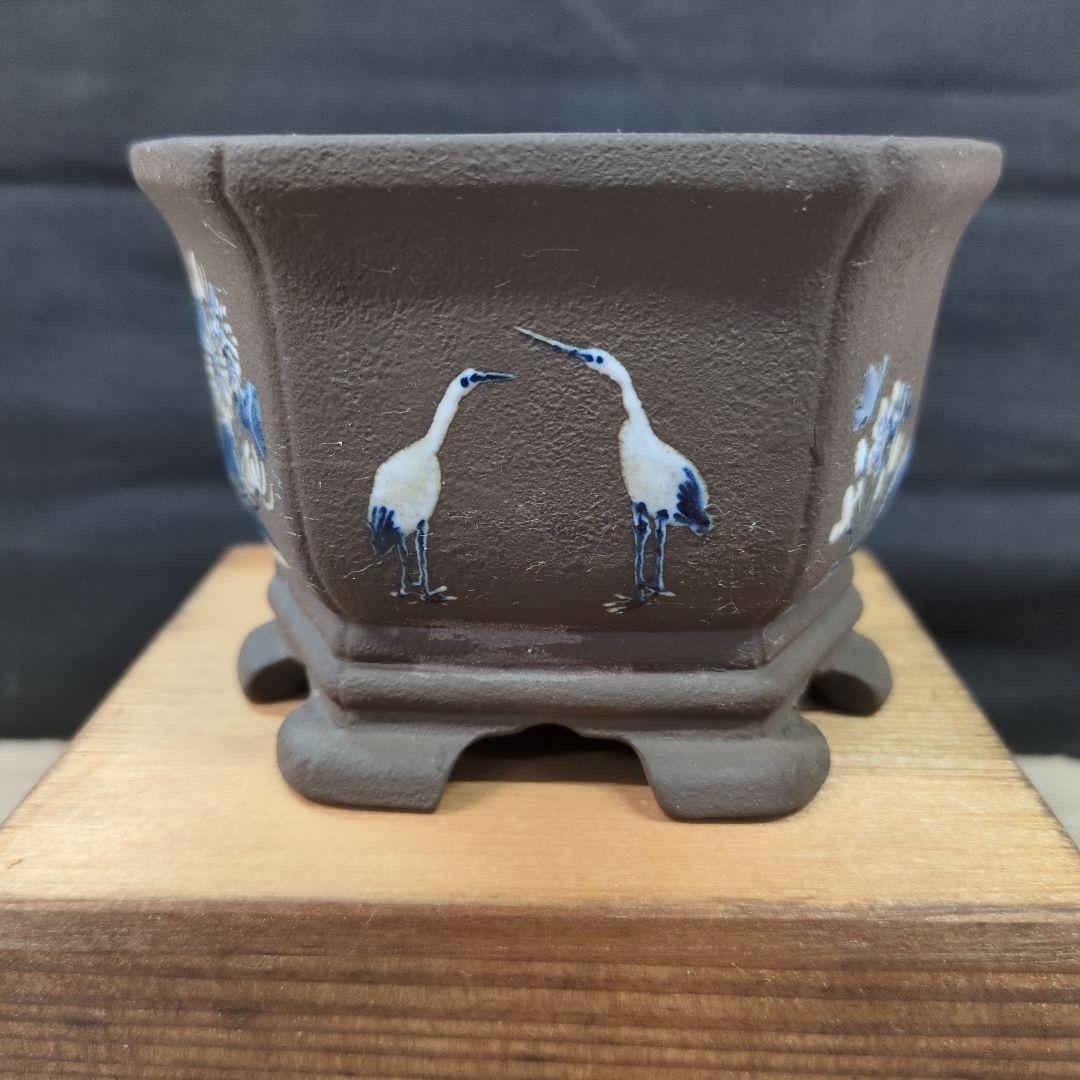 018.【陶翠】 創業 八十周年 記念鉢/木箱付き/３点セット