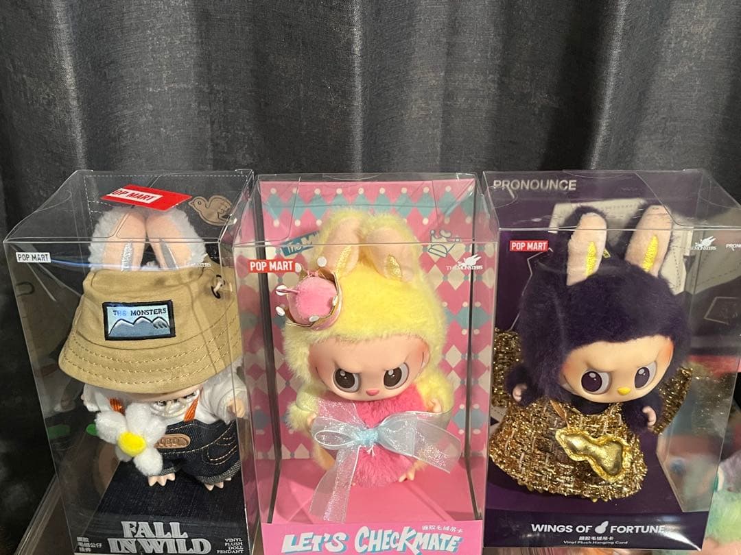 labubu ぬいぐるみ３点セット