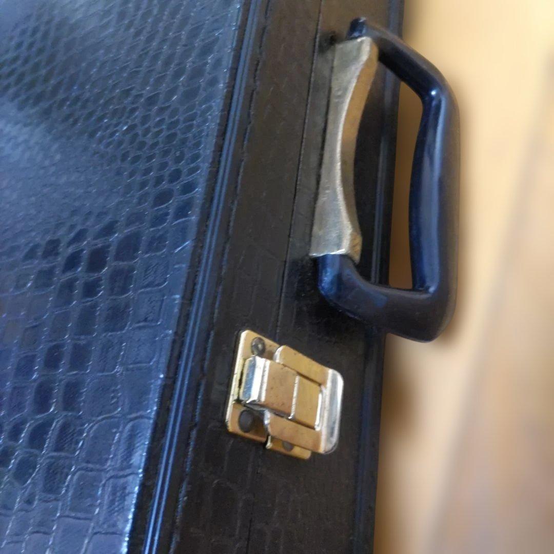 沖縄の三線 守礼印 蛇皮 ハードケース付 裏面に破れあり