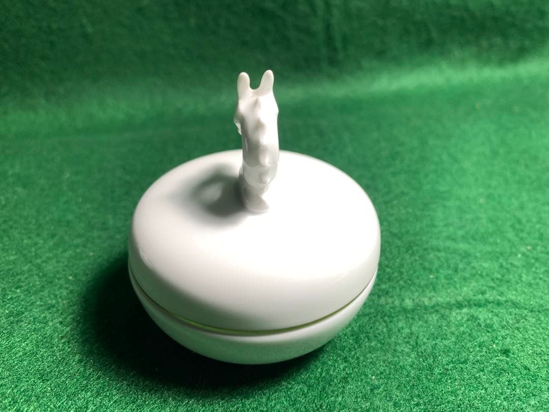 大倉陶園 干支香合　辰　たつ　亥　いのしし　 白磁 香道具 陶器 置物