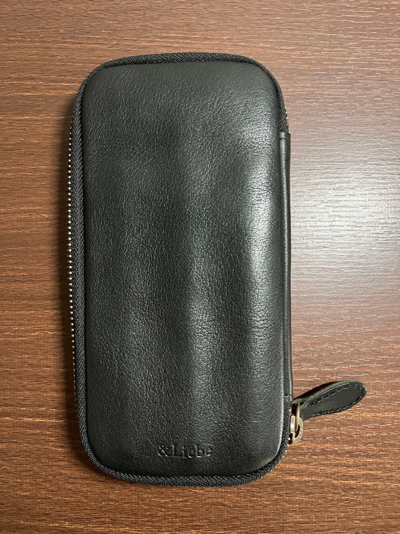 アンドリーベ &liebe 栃木レザー ジップペンケース 筆箱 万年筆