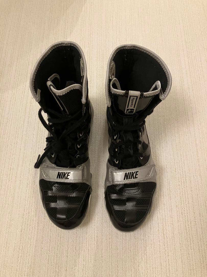 NIKE ハイパーKO ボクシングシューズ ブラック/シルバー 26.5㎝