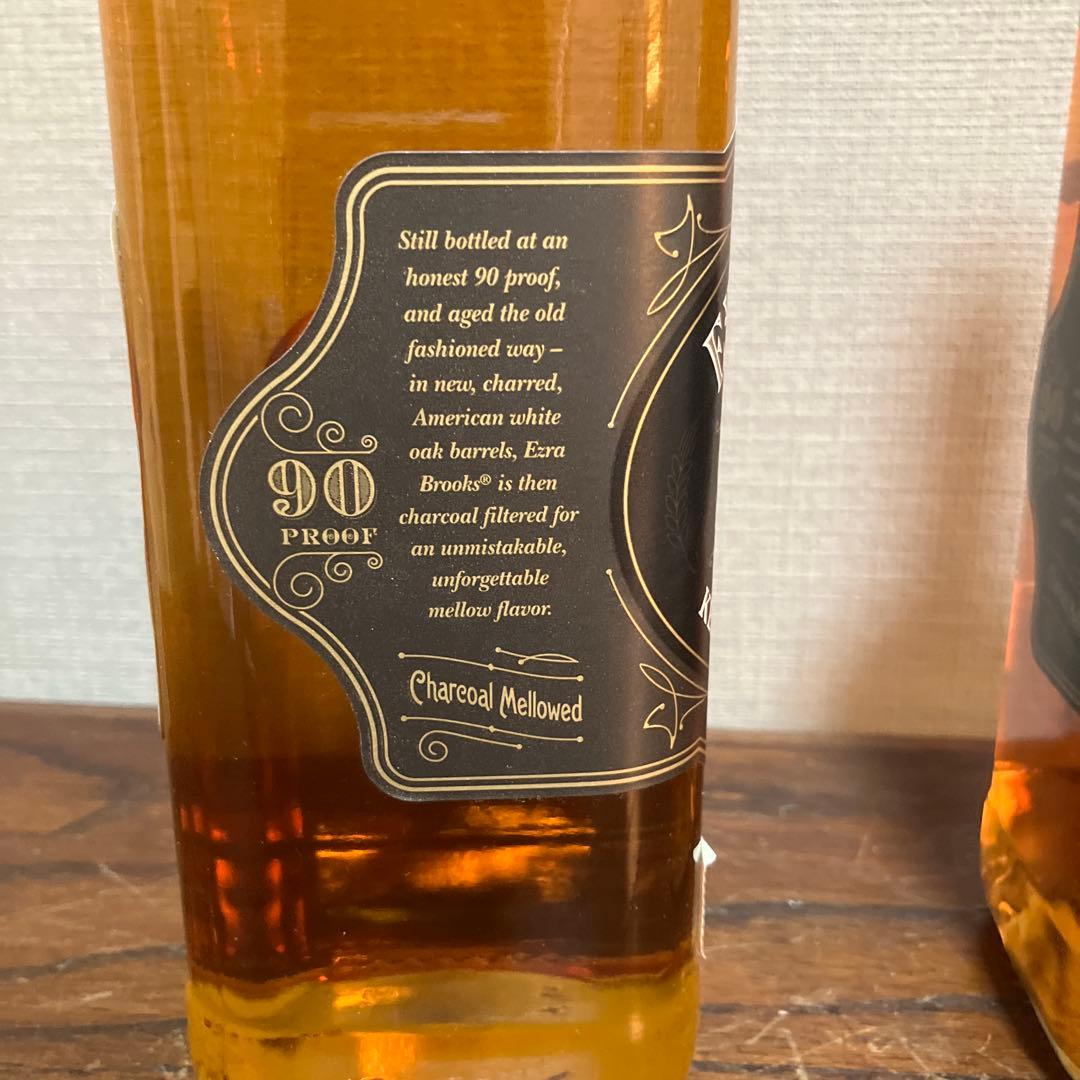 エズラ ブルックス ブラック 45% 750ml 90プルーフ　2本