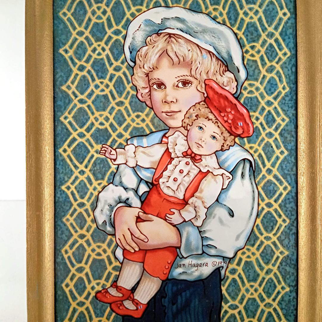 ジャン・ハガラ ステンドグラス 少年とお人形 ステファン グラスマスターズ社