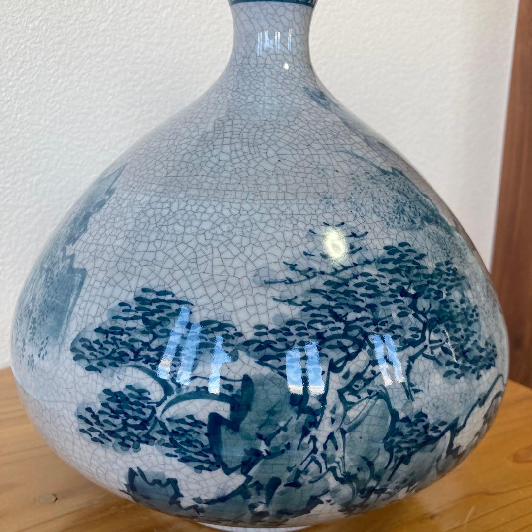 有田焼　深山窯　山水花瓶