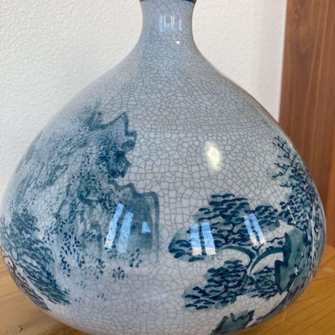 有田焼　深山窯　山水花瓶