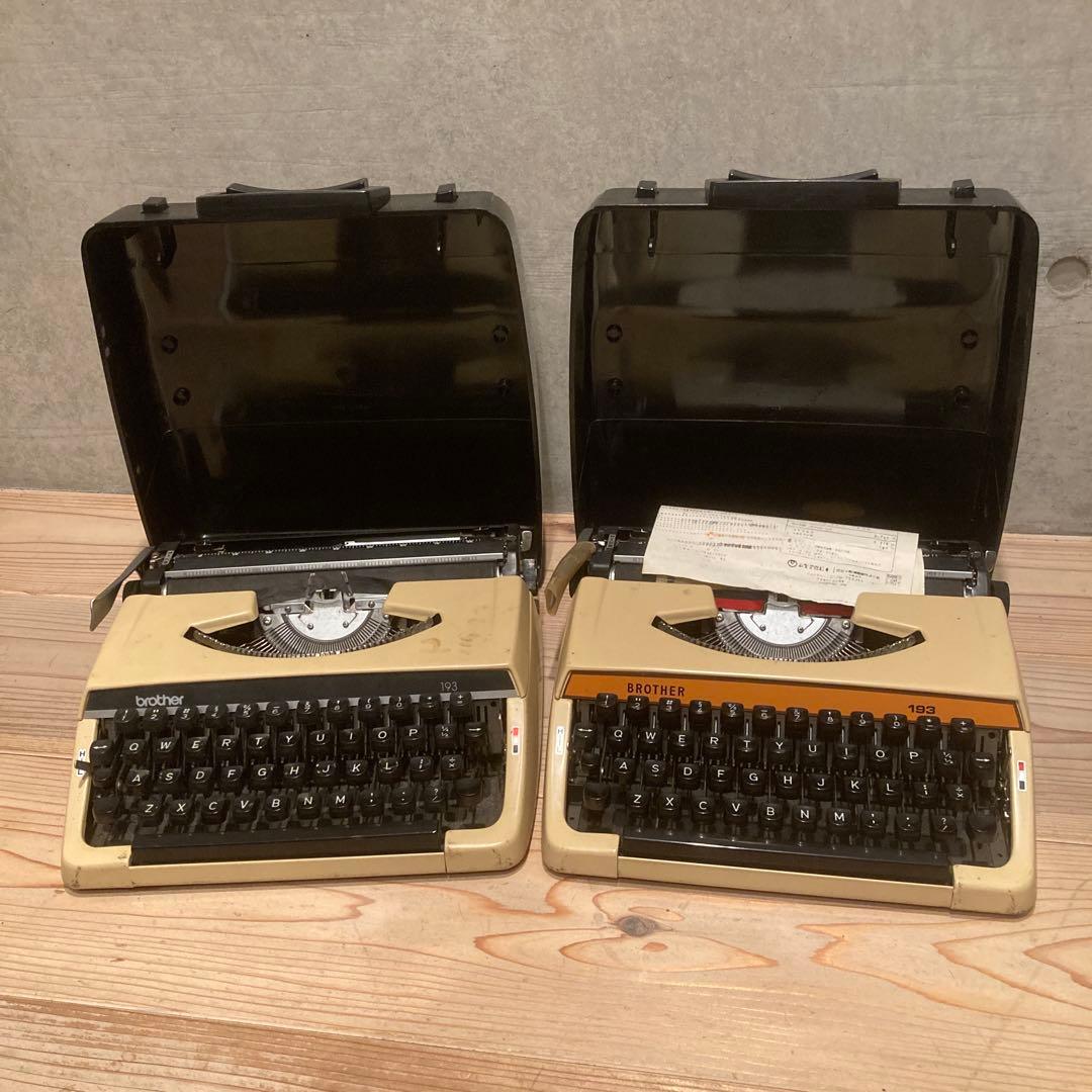 brother　タイプライター　JP1-193　2個　アンティーク　レトロ