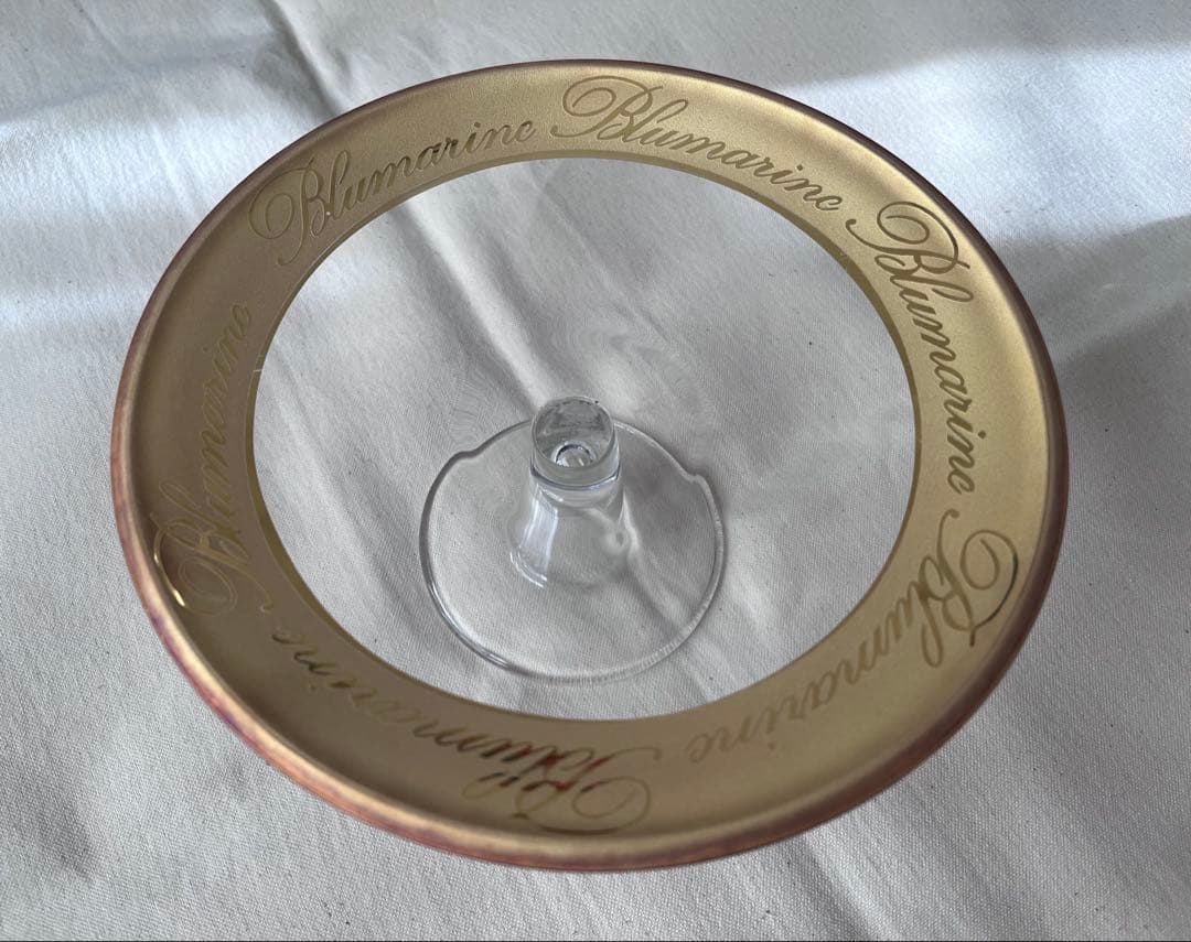 未使用品【Blumarine】ガラス製 ケーキスタンド ブルマリン ホーム 希少