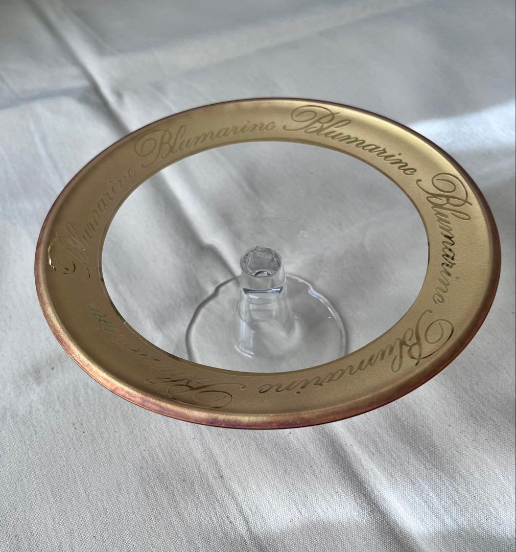 未使用品【Blumarine】ガラス製 ケーキスタンド ブルマリン ホーム 希少