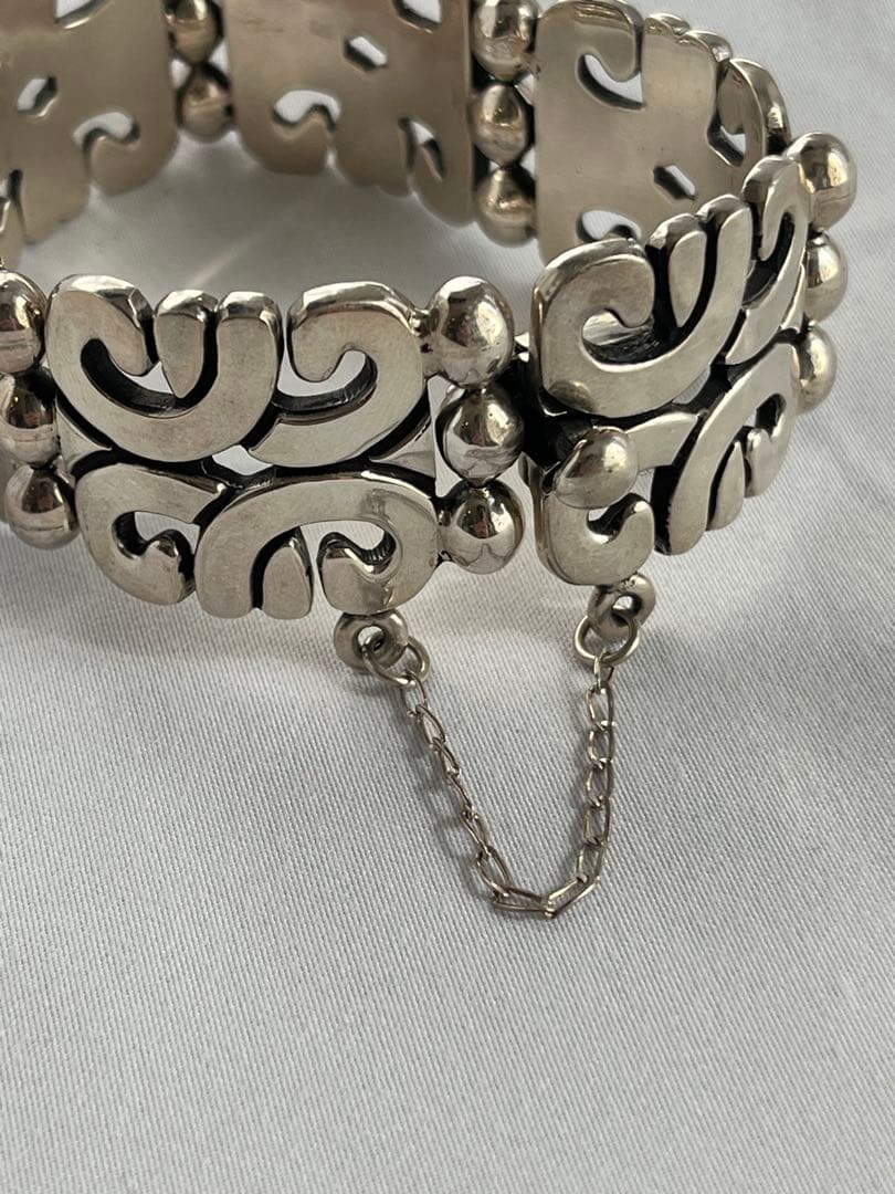 ヘビー 60s vintage MEXICO TAXCO シルバーブレスレット