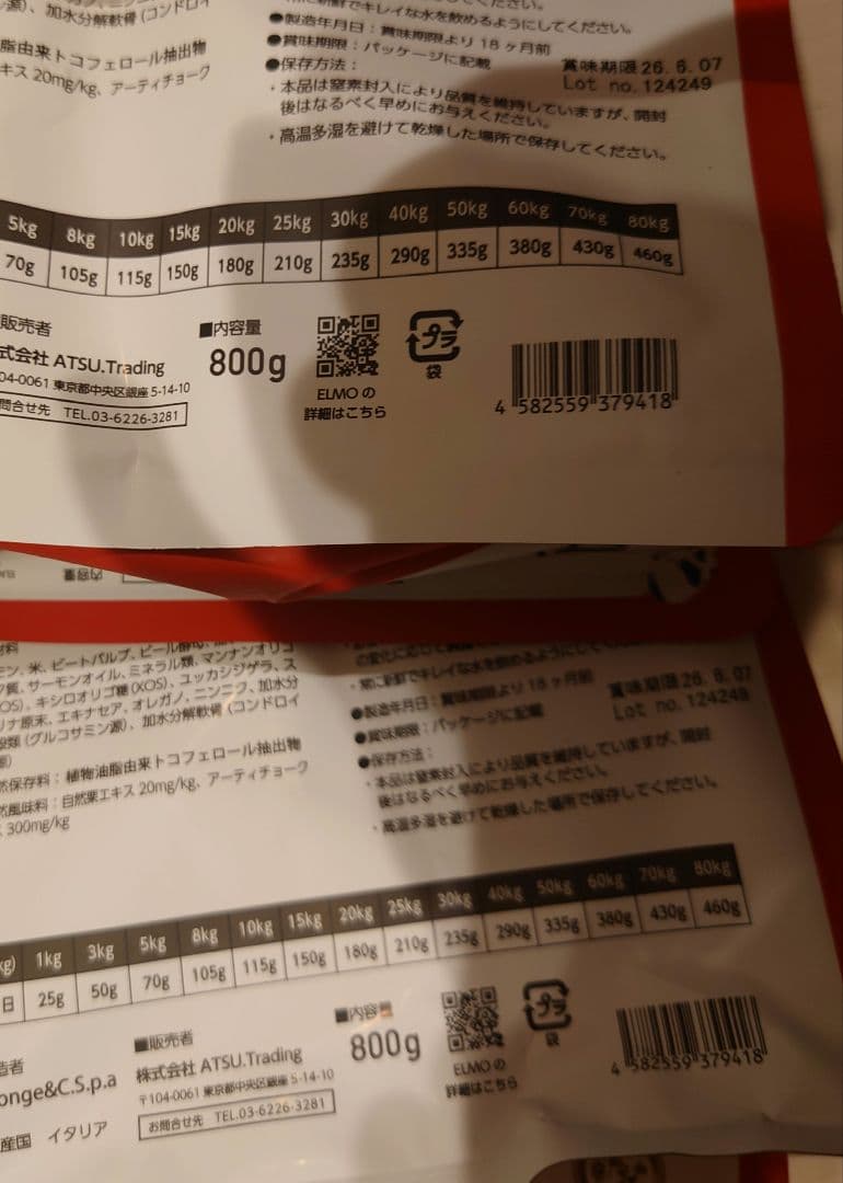 ドッグフード ELMO ADULT SALMON AND RICE