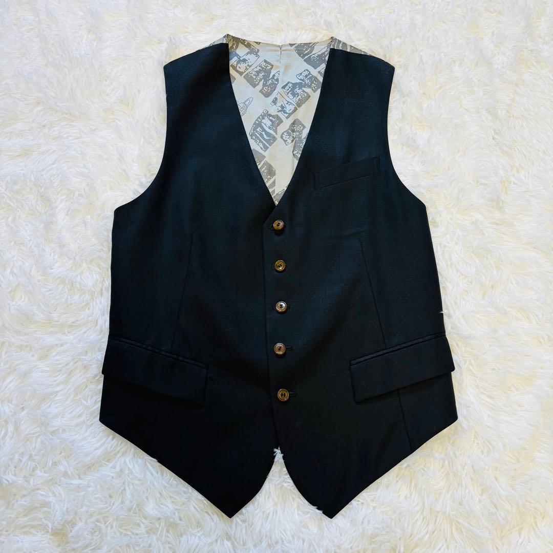 ヴィヴィアンウエストウッド マン ジレ ベスト 46 オーブ 総裏地 前開き M