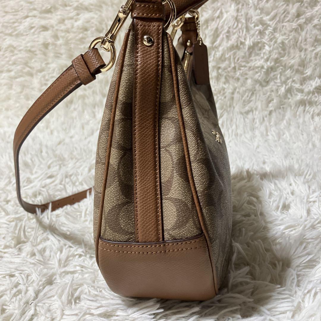 美品【COACH】コーチ シグネチャー 2WAY ショルダー　ハンドバッグ