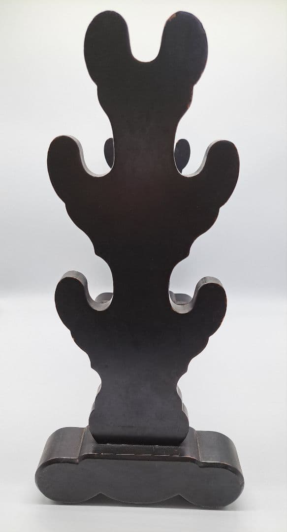 Y*タ様 時代名品 長崎螺鈿細工刀掛 木製漆塗刀掛け台 武具 時代物 極上品 日