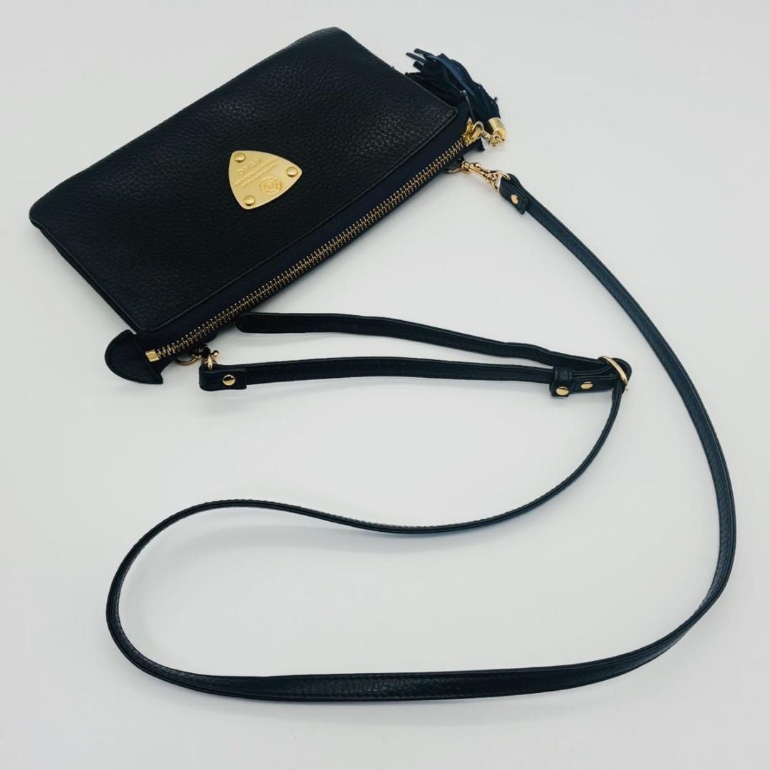 【美品】 ATAO アタオ オフィスブーブー ショルダーバッグ シボ革 ネイビー