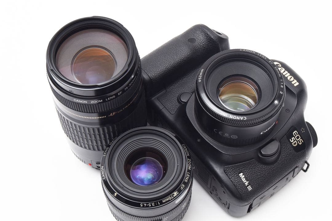 Canon EOS 5D MarkIII標準&望遠&単焦点トリプルレンズセット