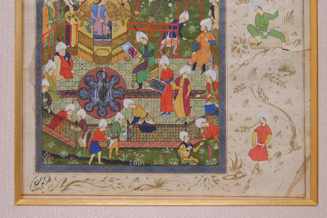 細密画 挿画 叙事詩 古代 ペルシャ 神話 伝説 歴史 装飾画 人物画 絵画