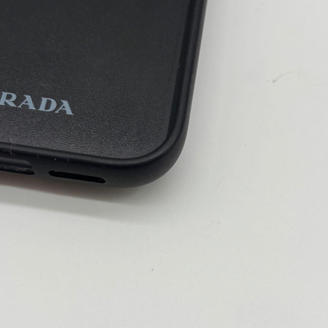箱付き✨ プラダ iPhone 15pro スマホケース 三角ロゴ レザー 黒
