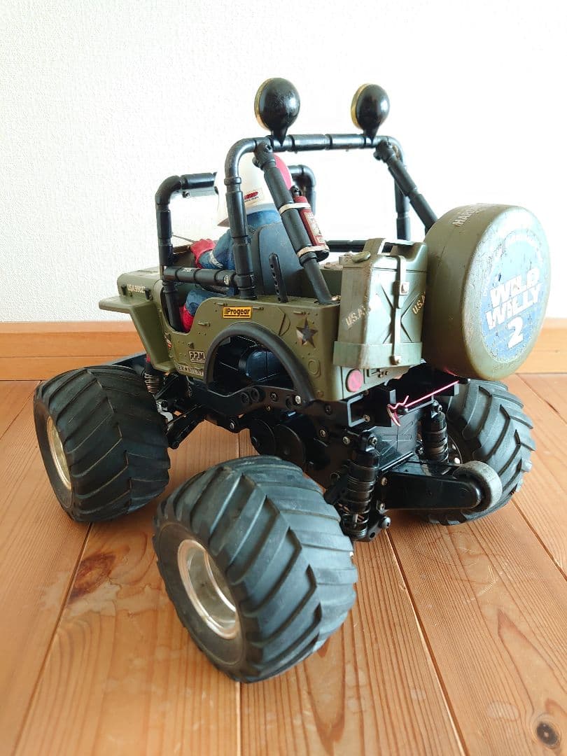 タミヤ　ワイルドウイリー　ボディ　シャーシ　サーボ　モーター　セット　ラジコン