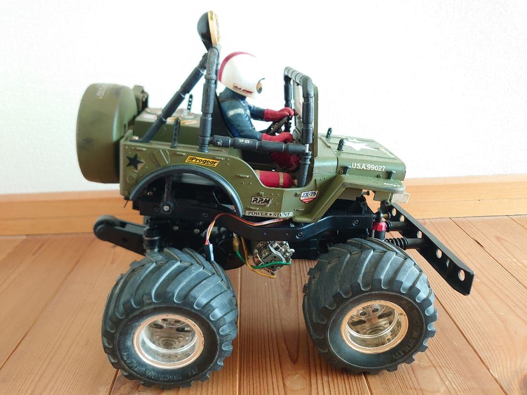 タミヤ　ワイルドウイリー　ボディ　シャーシ　サーボ　モーター　セット　ラジコン