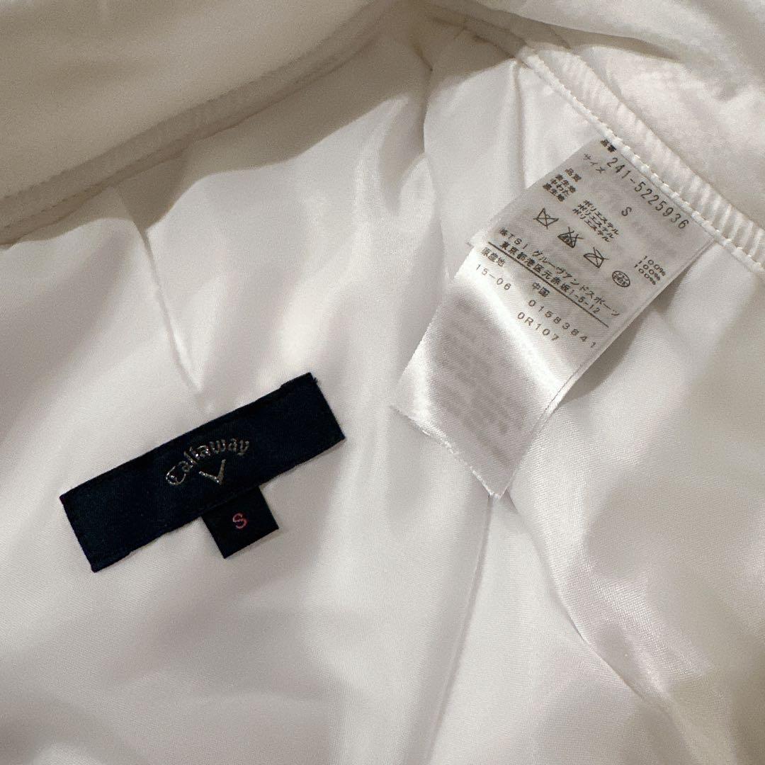 【上下セット】Callaway ホワイト キルティング 中綿 アウター/スカート