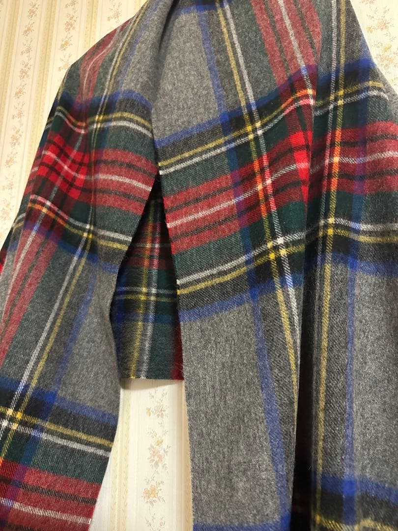 ジョンストンズ カシミア 大判ストール マフラーグレースチュワート