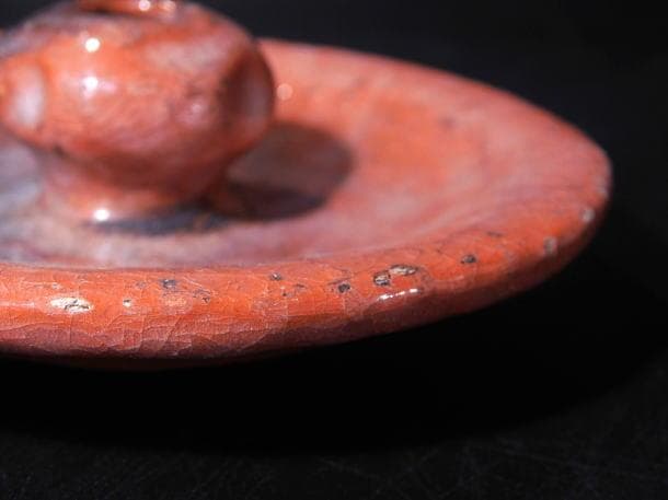 【茶道具　赤楽　瓢形　水指】