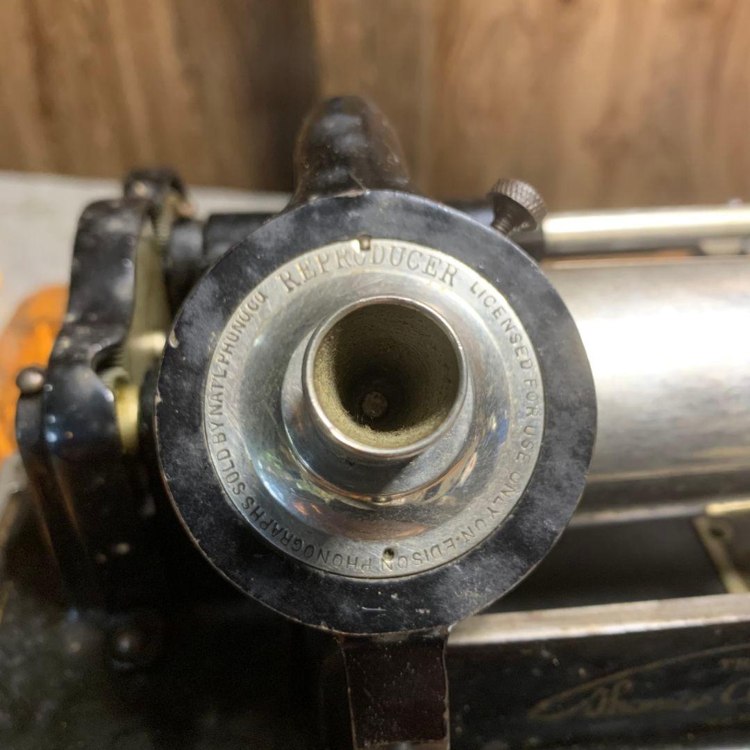 K637 エジソン Edison 蓄音機 ※現状品