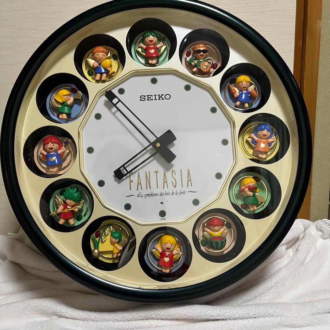 【希少品】SEIKO ファンタジア　FANTASIA カラクリ時計【動作確認済】