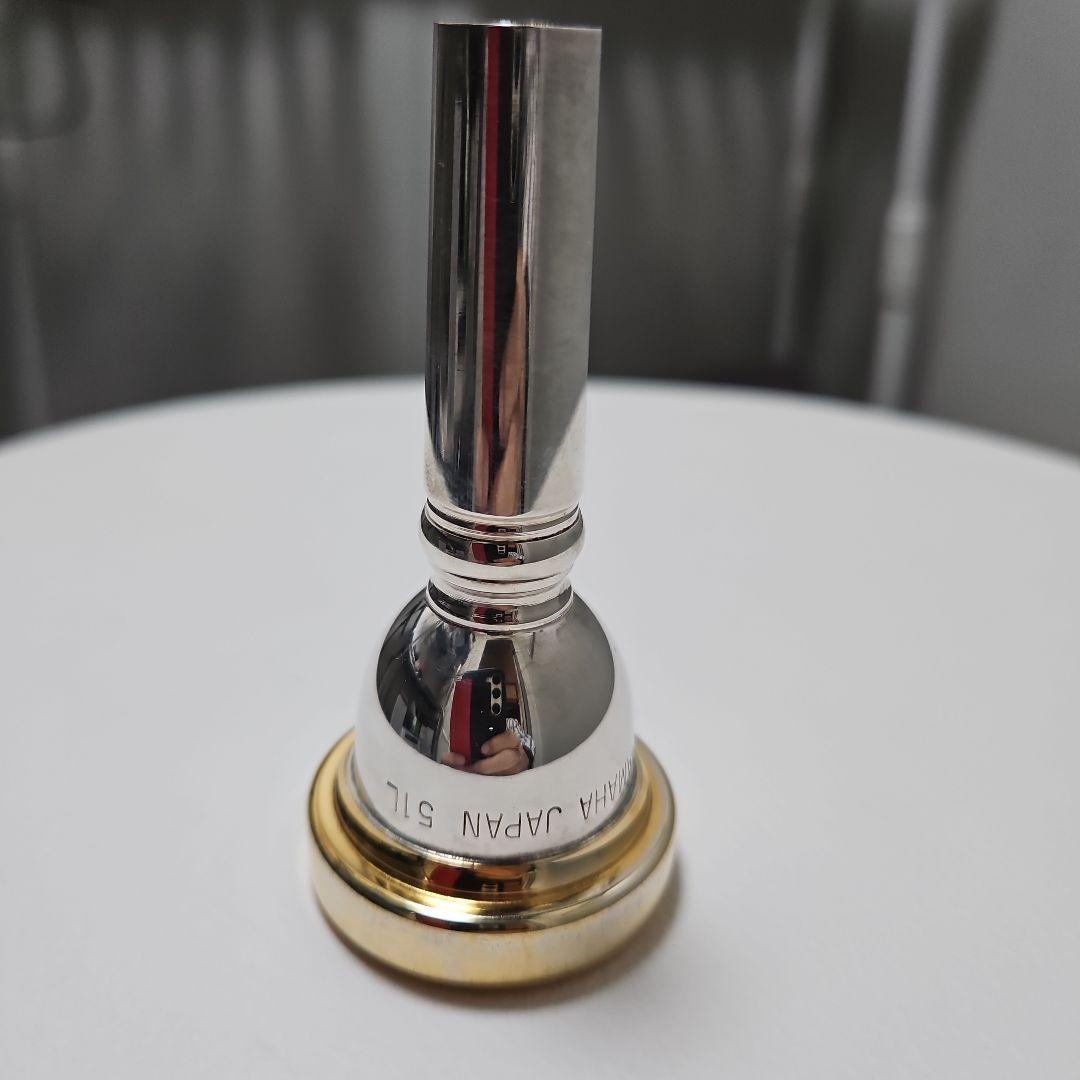 マウスピース　トロンボーンYAMAHA　51L リム金メッキ　太管