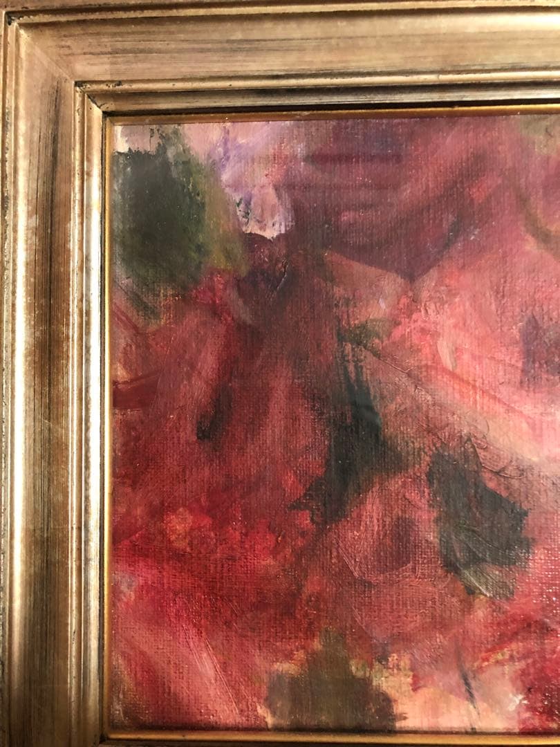 油絵（薔薇）額装Ｆ3