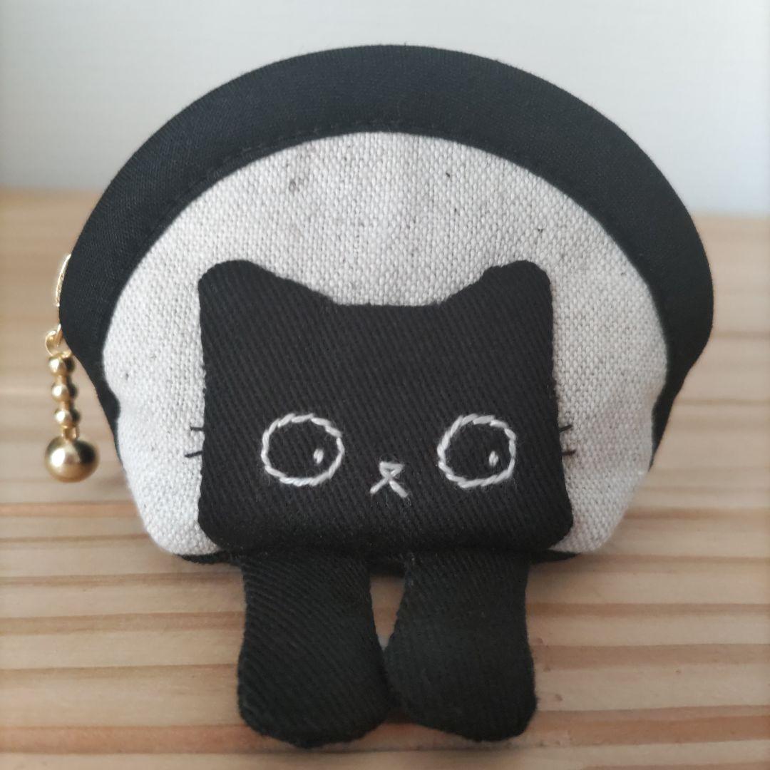 【ひめページ2】ミニミニポーチ☆黒猫、ハチワレ猫