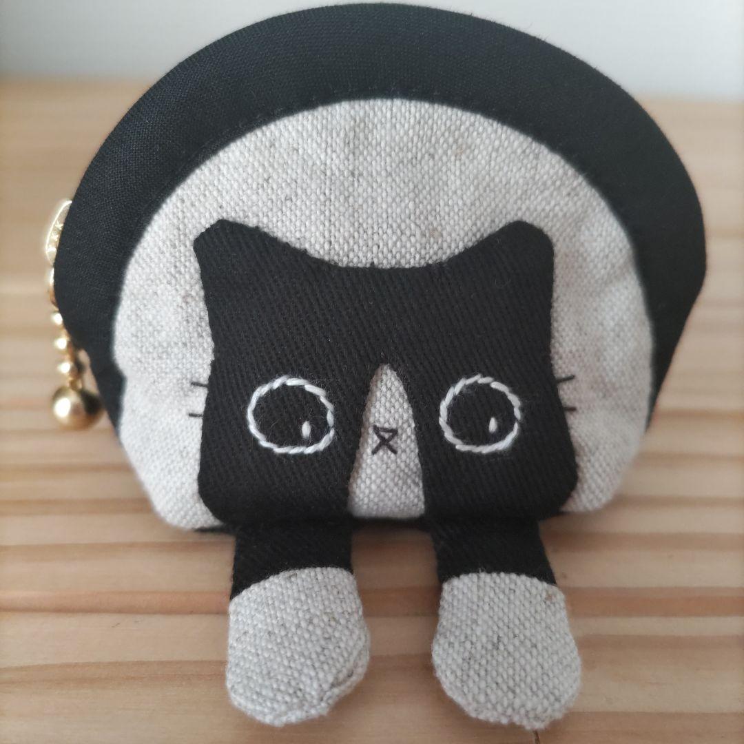 【ひめページ2】ミニミニポーチ☆黒猫、ハチワレ猫