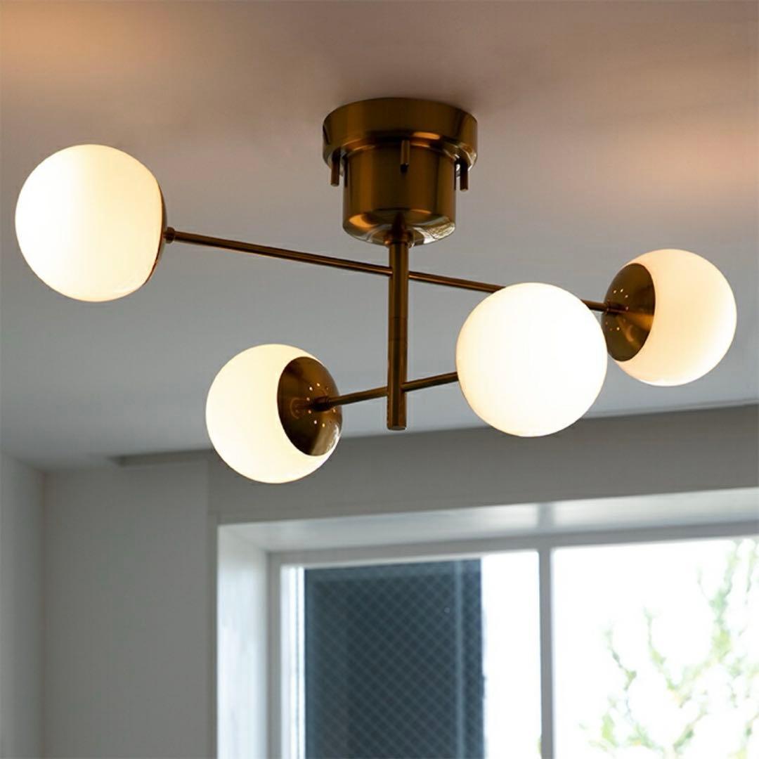 なっち⭐︎【未使用電球4球付／定価24,800円】4灯シーリングライト