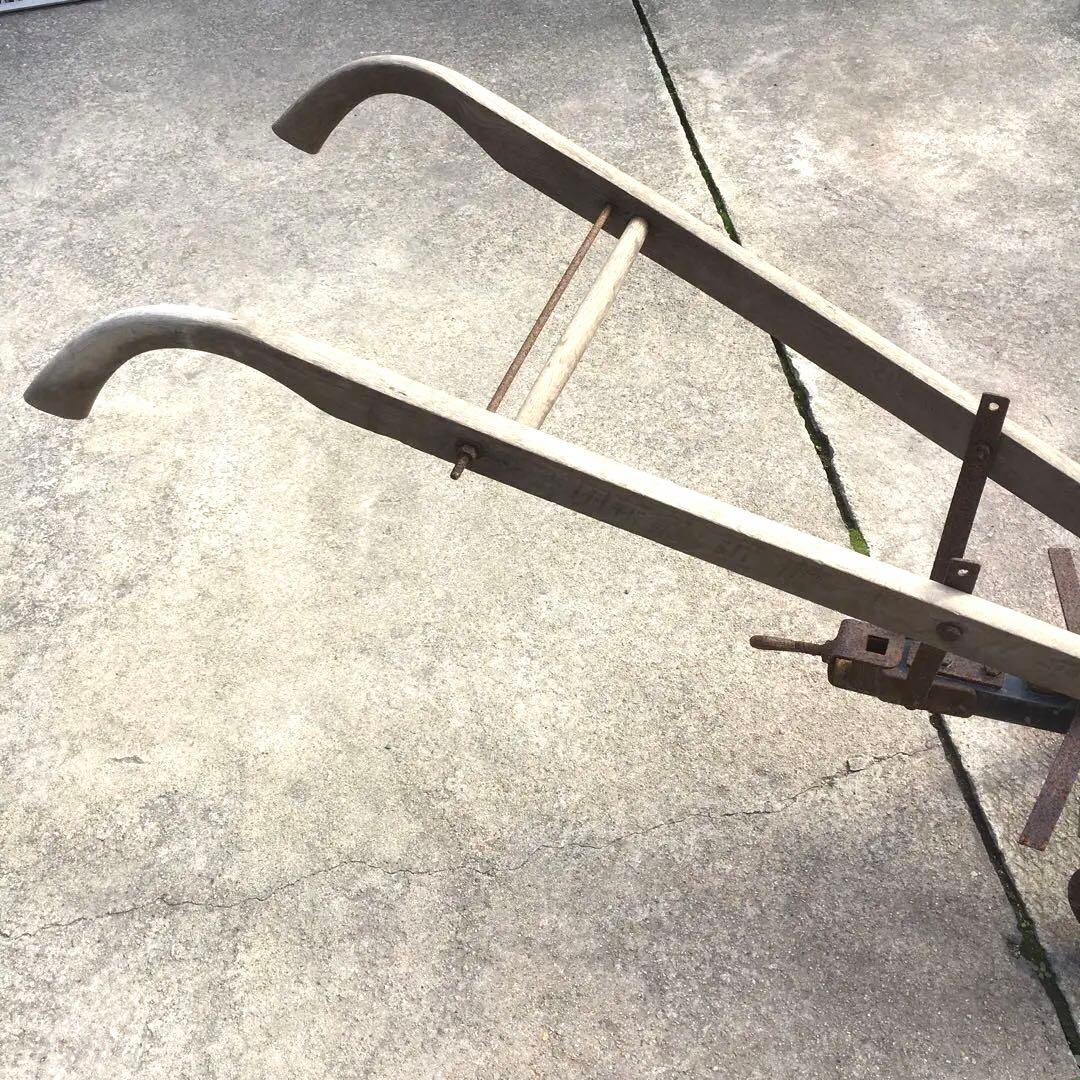 ジャンクガーデン雑貨　錆鉄　牛耕農機具　牛犂　古道具　シャビー アンティーク