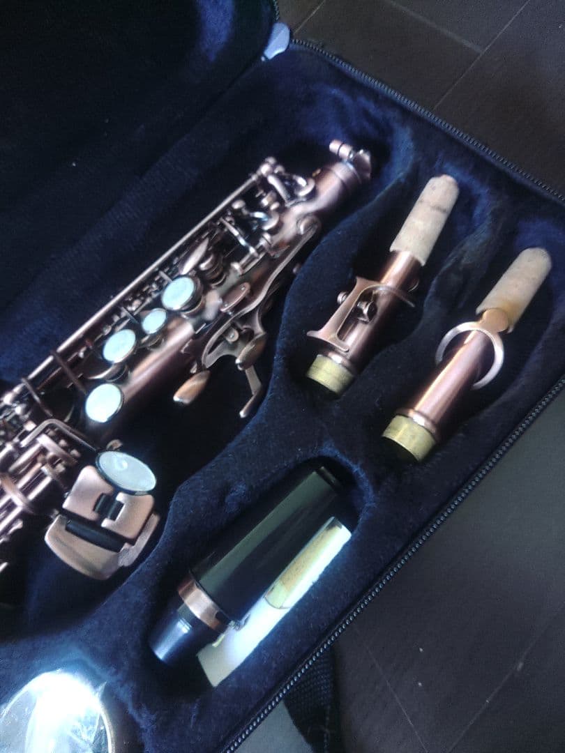(未使用に近いです)ソプラノサックス本体 ブロンズ