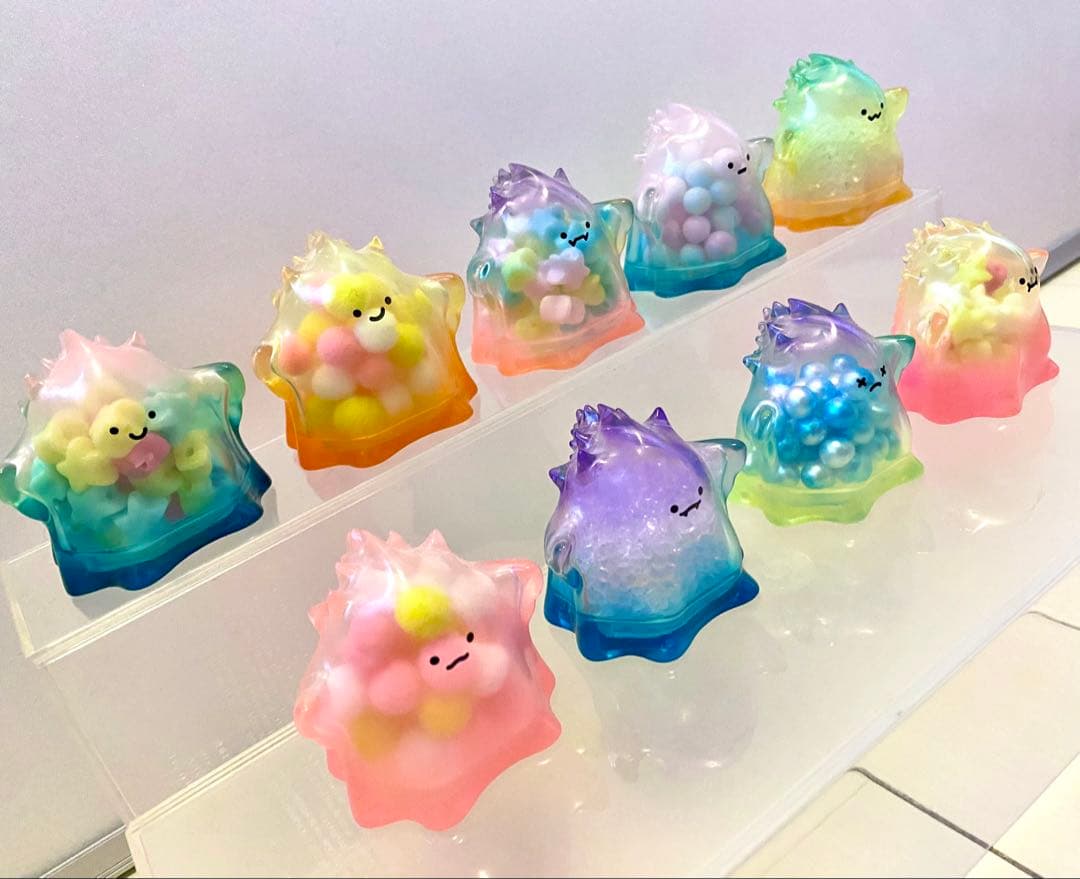 フルコンプ　POPMART YUKI 虹色透明シリーズ