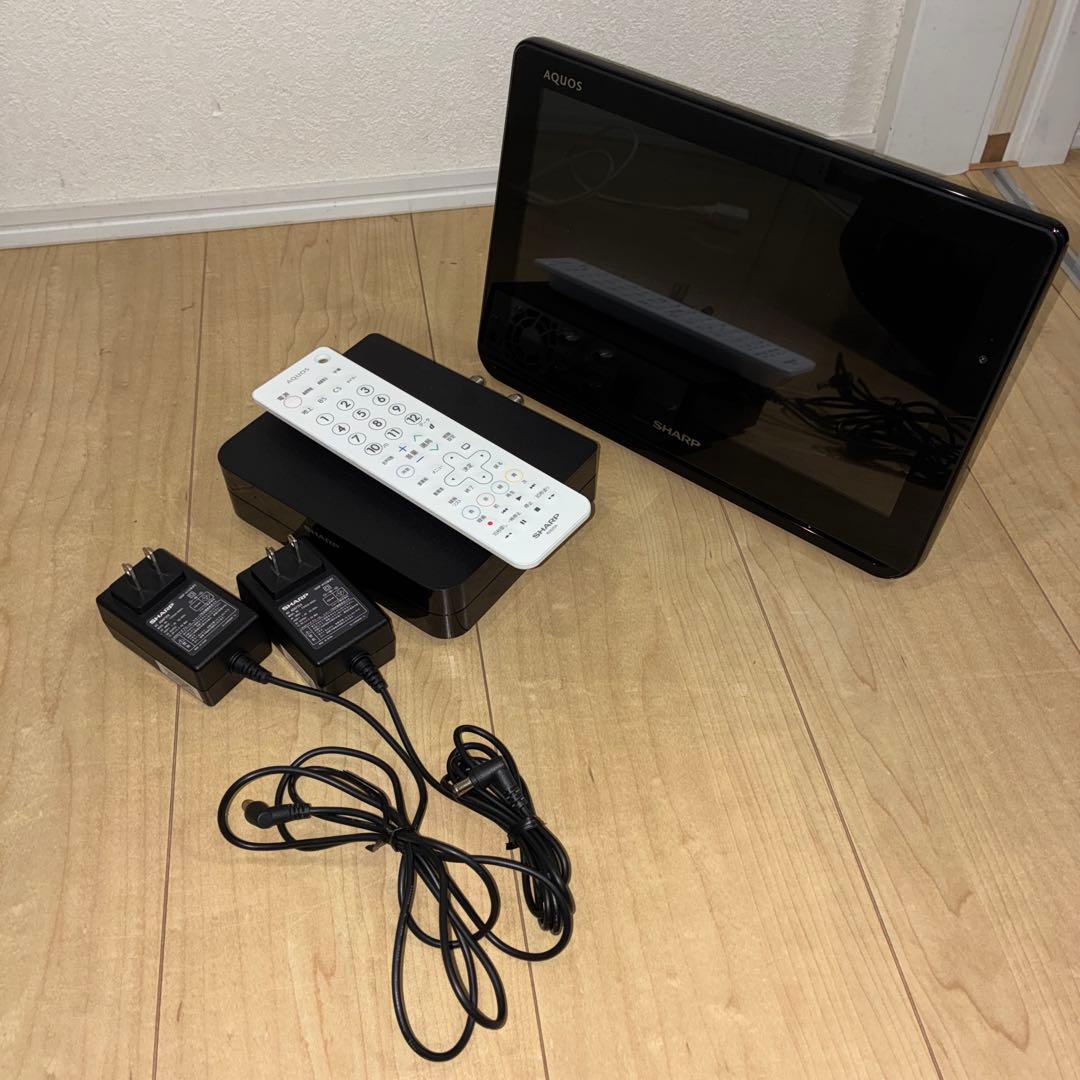 【美品】シャープ ポータブル液晶 テレビ AQUOS ブラック 2T-C12AF