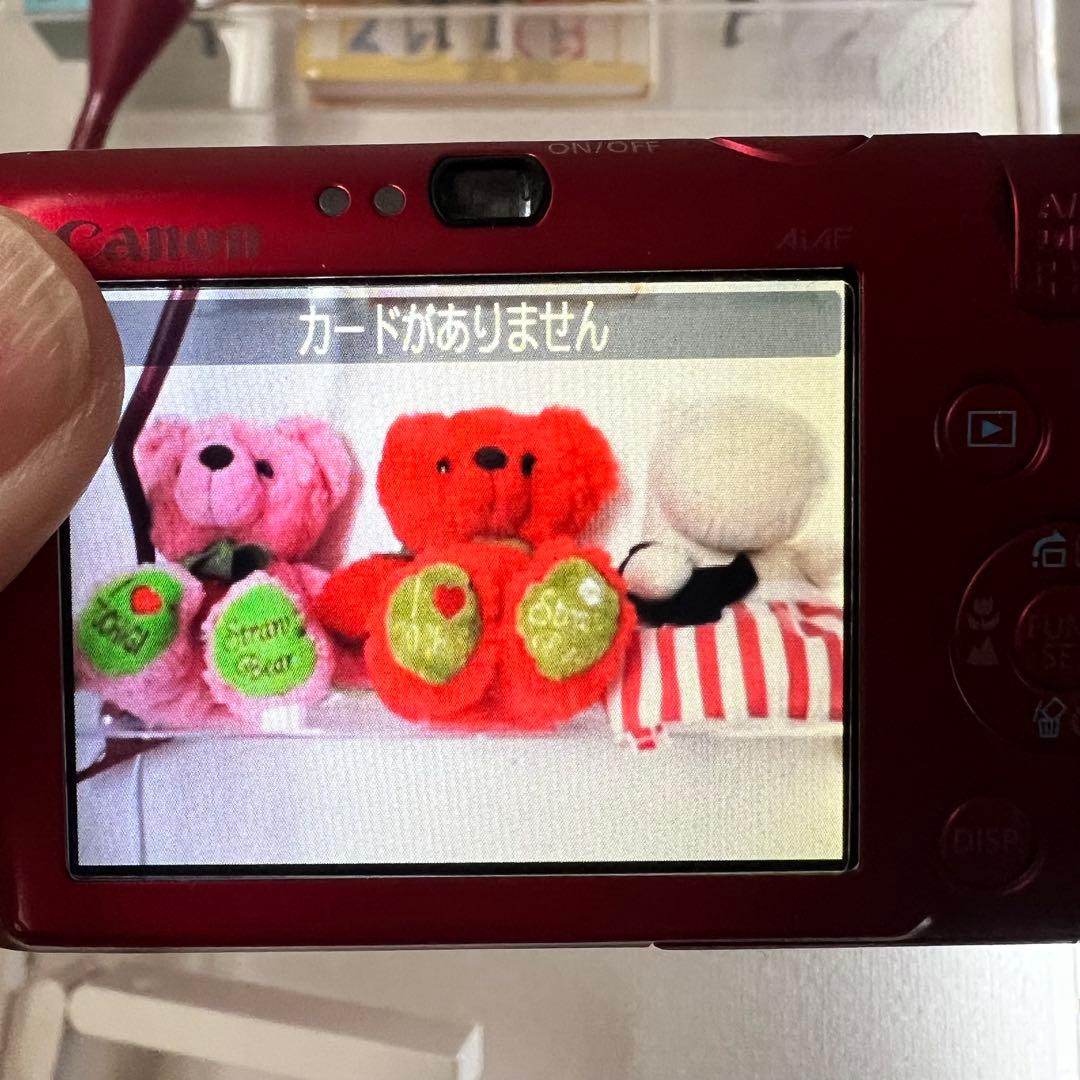 【希少美品】Canon IXY 210is キャノン デジカメ コンデジ 赤