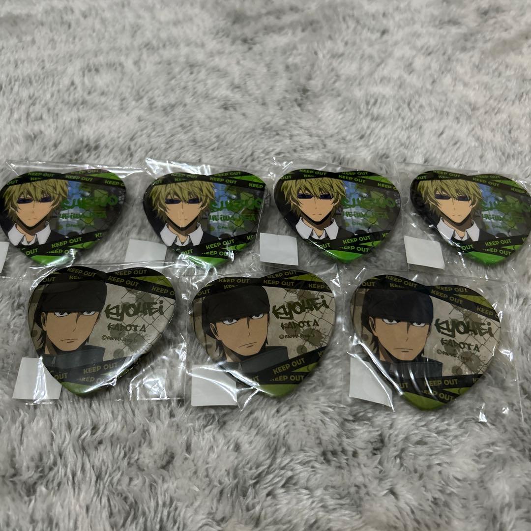 デュラララ!! 平和島静雄　門田恭平　ハート缶バッジ