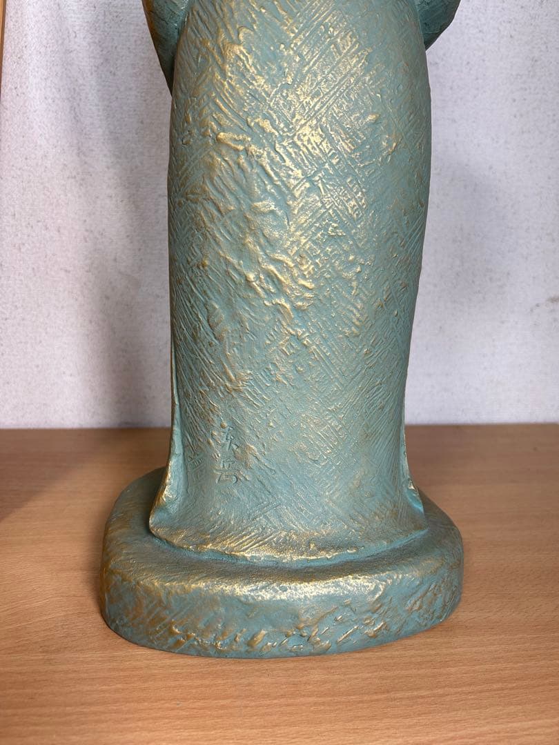 超レア　聖徳太子ブロンズ（青銅）に金青銅色仕上げ　銅像値下げ