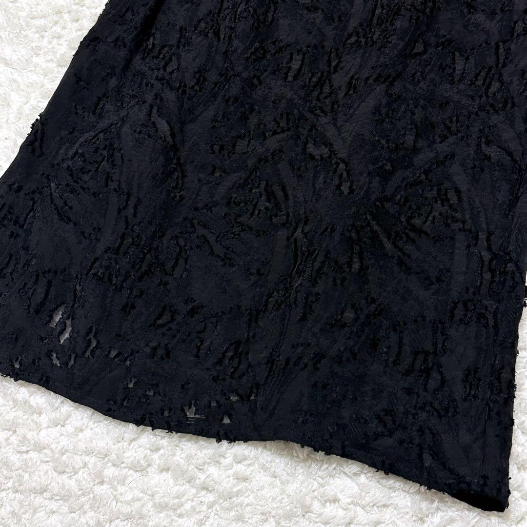 【新品】ヨウジヤマモト レーススカート ブラック ロング モード サイズ1