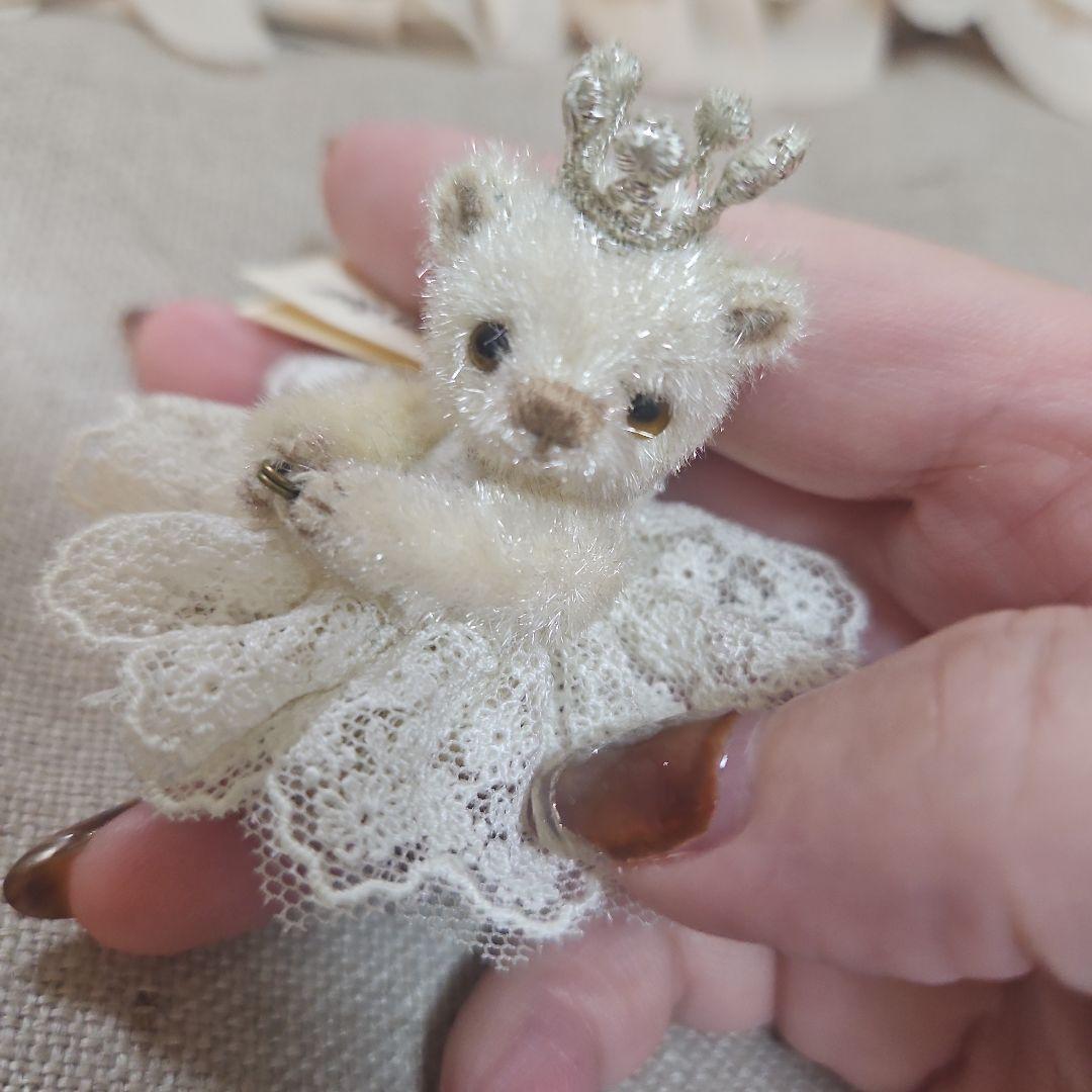Sear Bear ティアラ付きクマ 約8cm