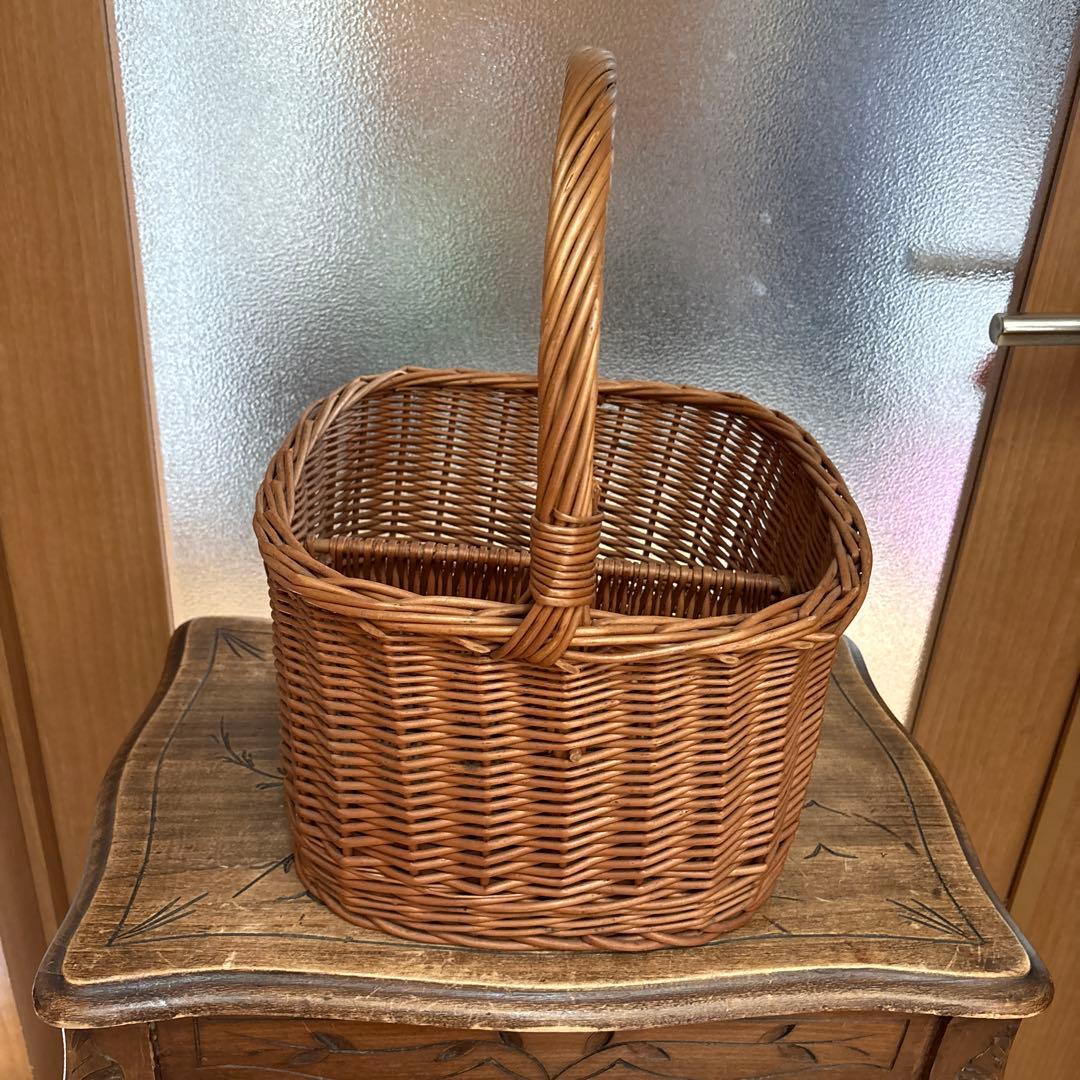 フランス　アンティーク　ヴィンテージ　パニエ　かご　ワインラック
