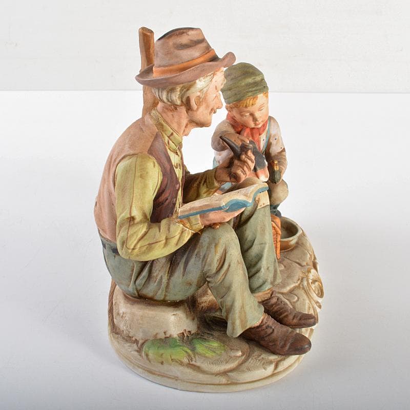 イタリア製　カポディモンテ　フィギュリン　陶人形　置物　C　R7067