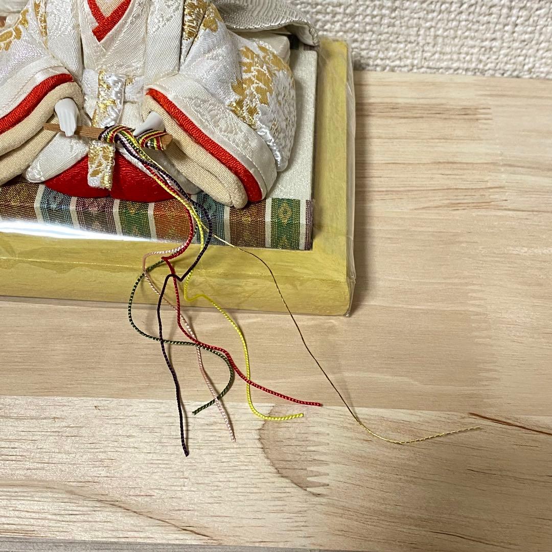 最終値下げ。早い者勝ち お雛様　雛人形　白無垢　親王飾り　※台座付き