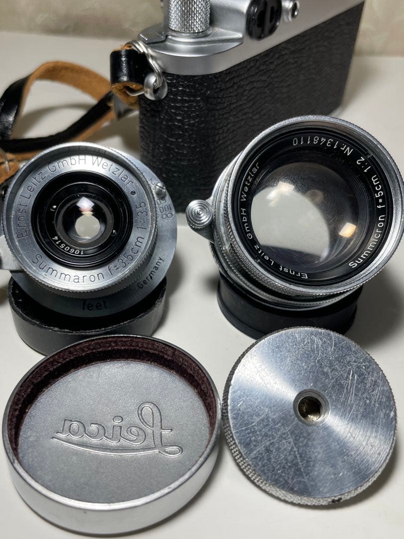 ライカ Leica DBP 箱 キャップ 革ケース レンズ ズマロン ズミクロン
