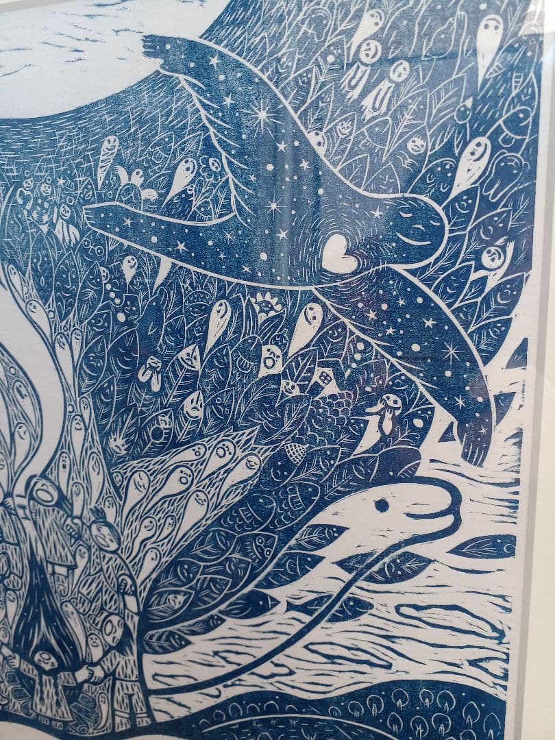 版画　小林煌さんの作品