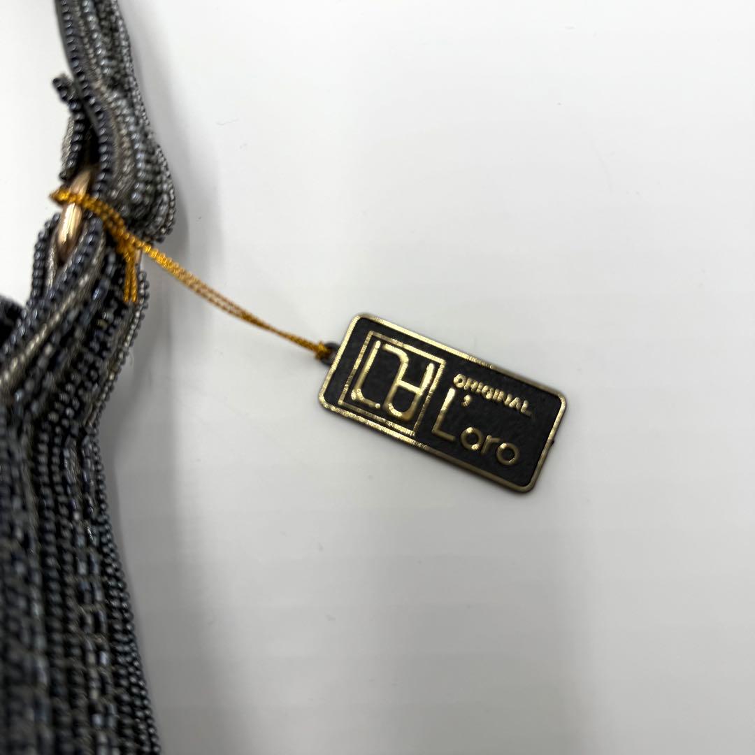 【超美品】　ロロピアーナ　ビーズバッグ　宝石装飾